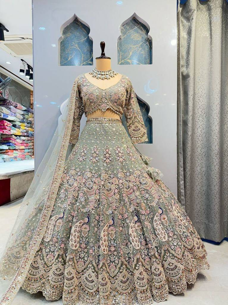 Exclusive Designer Soft Butterfly Net Lehenga Choli