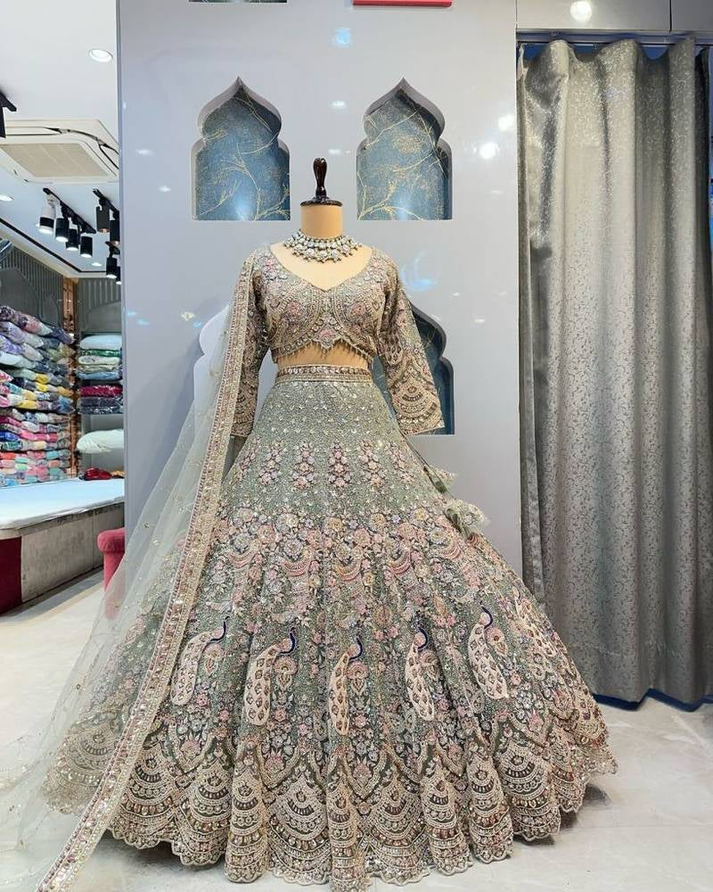 Exclusive Designer Soft Butterfly Net Lehenga Choli