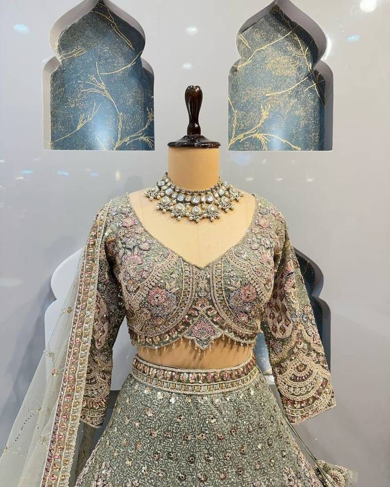 Exclusive Designer Soft Butterfly Net Lehenga Choli