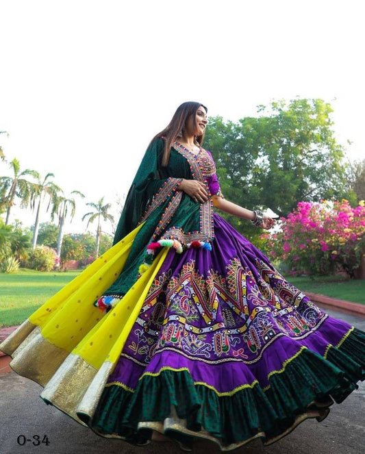 Multi Colour Chaniya Choli With Fancy Digital Print Work