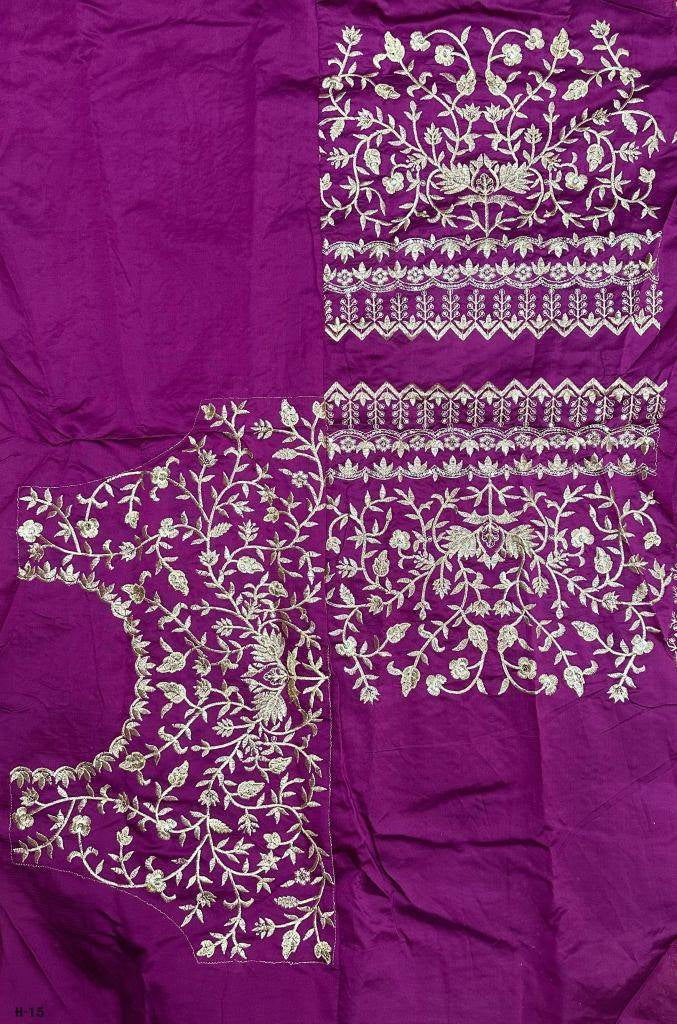 New Embroidery Work Purple Taffeta Lehenga Choli