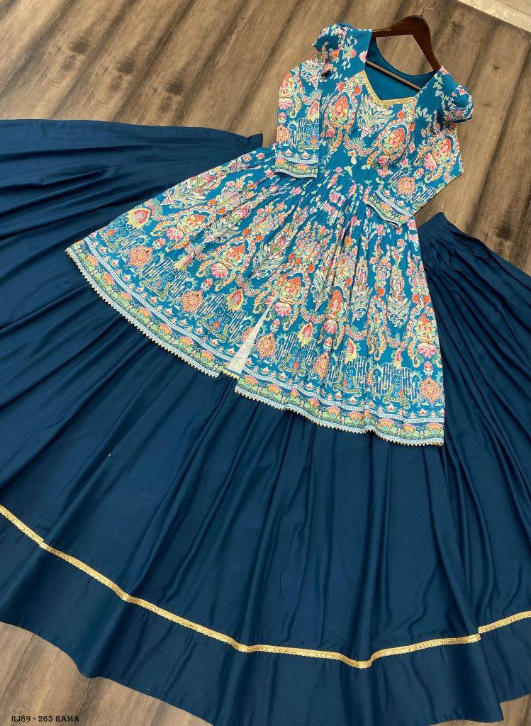 Fiyona silk Fancy Indo Western Lehenga Choli